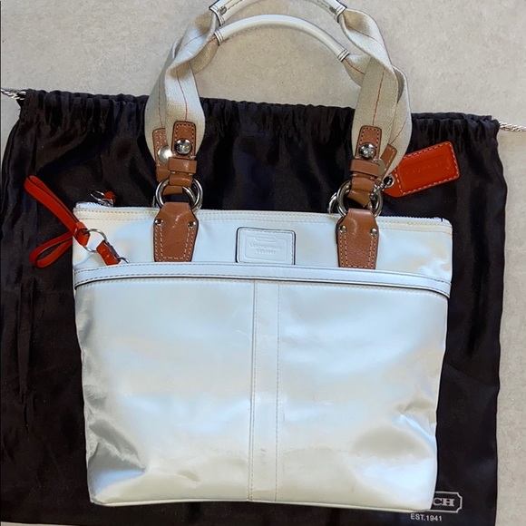 Coach Satin Tote - Picture 1 of 8